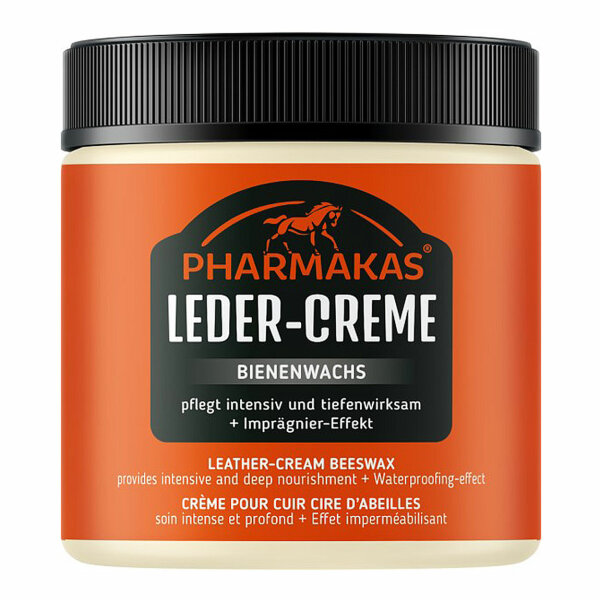 Pharmakas Leder-Creme Bienenwachs pflegt intensiv und tiefenwirksam, Dose 500 ml