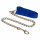 Kerbl Führleine mit Kette, royalblau 250cm