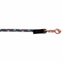 Kerbl Führstrick Cora, Karabiner grau,rose,weiß