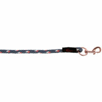 Kerbl Führstrick Cora, Karabiner grau,rose,weiß