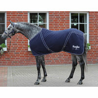 Kerbl RugBe Fleecedecke  Classic 125 anthrazit,schwarz/silver eing.