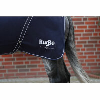 Kerbl RugBe Fleecedecke  Classic 125 anthrazit,schwarz/silver eing.