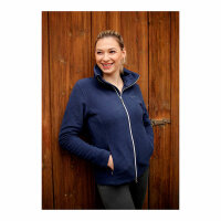 Fleecejacke Covalliero Damen marineblau, Gr. S