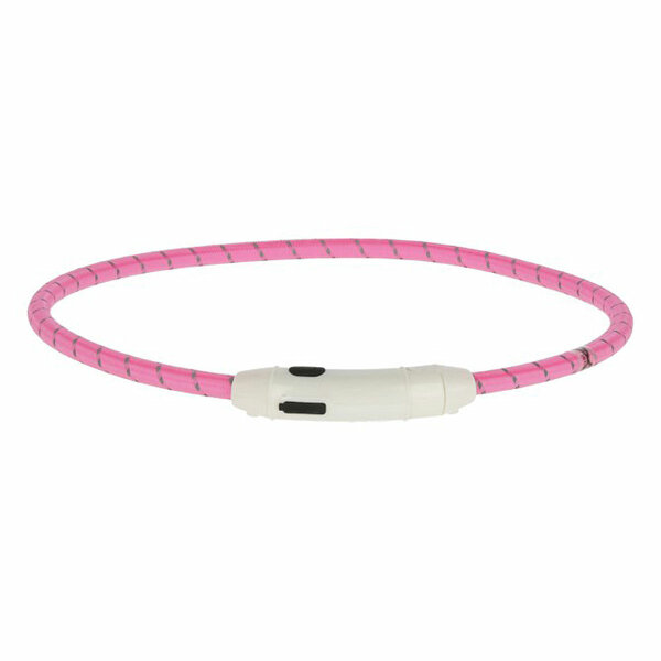 Kerbl Maxi Safe LED-Halsband, Nylon, Länge 65 cm, pink