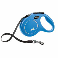 Kerbl flexi Leine New Classic M 5m Gurt, bis 25kg, blau