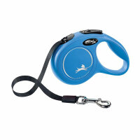 Kerbl flexi Leine New Classic M 5m Gurt, bis 25kg, blau