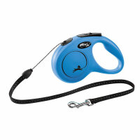 Kerbl Flexi Leine New Classic S, 8 m, Seil, bis 12kg blau