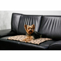 Kerbl Hundedecke Stella 140x100cm beige mit Pfoten