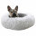 Kerbl Kuschelbett Fluffy grau, Ø60cmx18cm