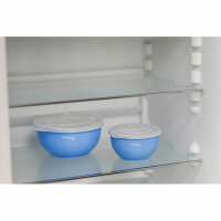 Kerbl Edelstahlnapf Set mit Deckel blau, 550ml/900ml/1200ml