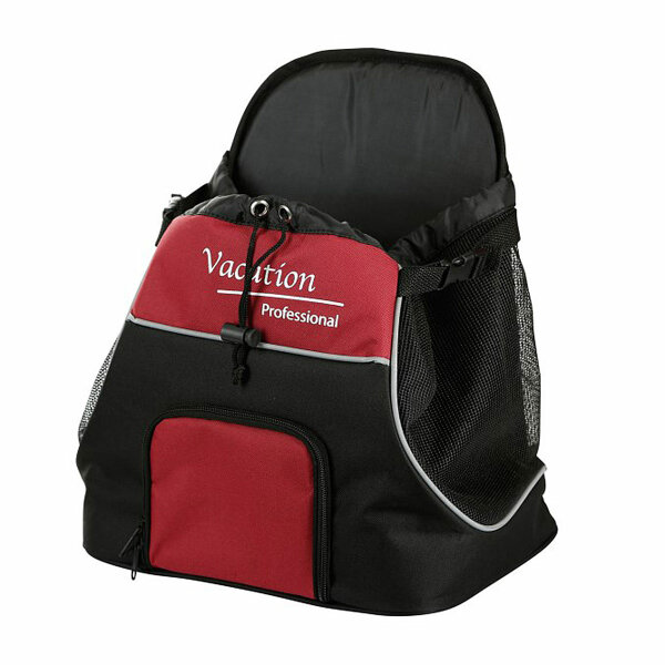 Kerbl Fronttragetasche Vacation 31x24x38cm, schwarz/rot