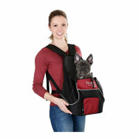 Kerbl Fronttragetasche Vacation 31x24x38cm, schwarz/rot