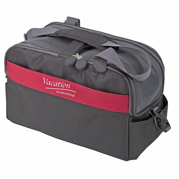 Kerbl Tragetasche Vacation schwarz/rot, 44x20x27cm