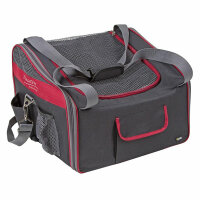 Kerbl Autositztasche Vacation 41x34x30cm, schwarz/rot