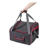 Kerbl Autositztasche Vacation 41x34x30cm, schwarz/rot