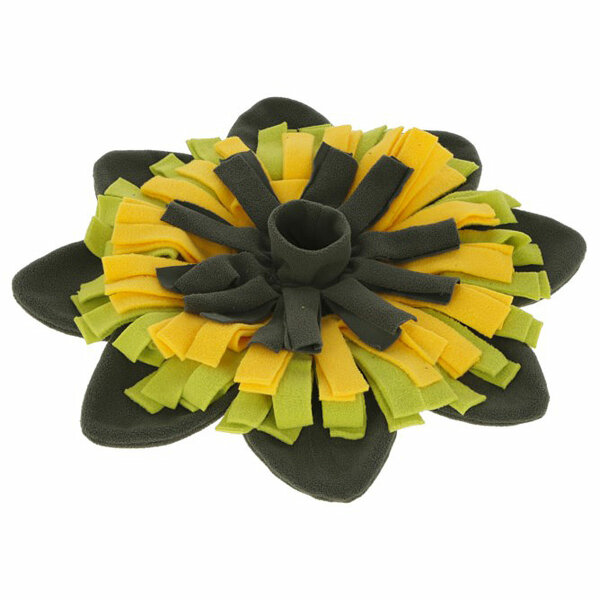 Kerbl Schnüffelteppich Sunflower gelb/grün, Ø 40cm