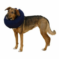 Kerbl Hundehalskrause, aufblasbar, blau, Halsumfang 25-35cm