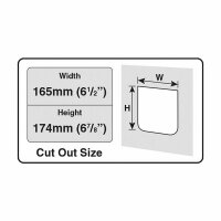 Kerbl Cat Mate 2-Wege Katzentüre mit Tunnel bis 50mm, weiß