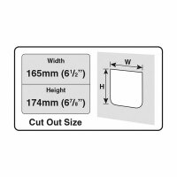 Kerbl Cat Mate 4-Wege Katzentüre mit Tunnel bis 50mm, weiß