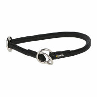 Kerbl Rundleder-Halsband Roma mit Stopper 45cm, 8mm,cognac