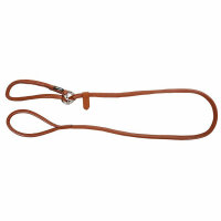 Kerbl Rundleder-Schlupfleine Roma 170cm, 8mm, cognac