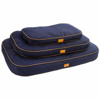 Kerbl Liegekissen Jerome, navy-cognac, 100x70x11cm