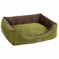 Kerbl Kuschelbett Samuel, silber/dunkelgrau, 50x40x15cm