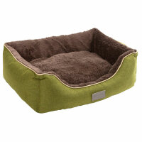 Kerbl Kuschelbett Samuel, silber/dunkelgrau, 50x40x15cm