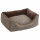 Kerbl Kuschelbett Samuel, silber/dunkelgrau, 50x40x15cm