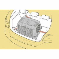 Kerbl Gulliver Touring IATA Transportbox, 80x58x62cm, grau