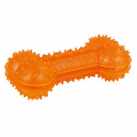 Kerbl Knochen ToyFastic befüllbar, orange 18x8x6cm