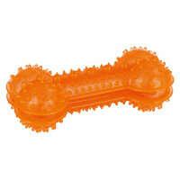 Kerbl Knochen ToyFastic befüllbar, orange 18x8x6cm