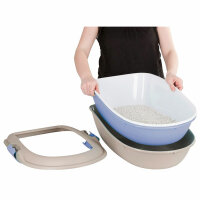 Kerbl Furba Maxi Katzentoilette mit Reinigungssieb, 47x69x26cm