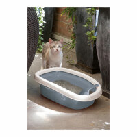 Kerbl SPRINT Katzentoilette m. Rand 58x39x17cm blau