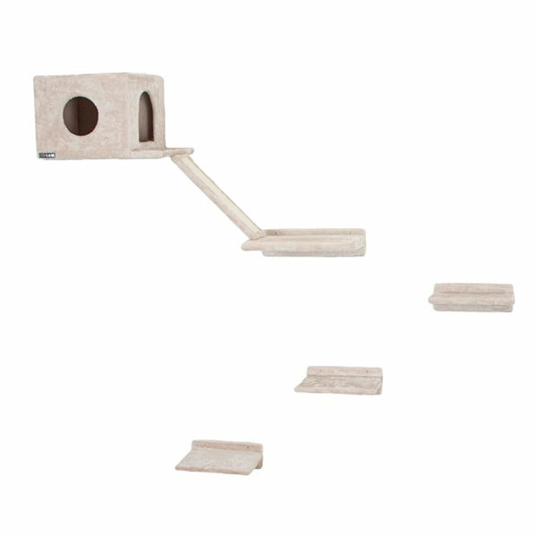 Kerbl Kletterwand Montblanc für Katzen , 6-Teilig, beige