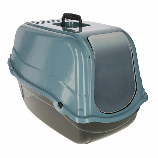 Kerbl Katzentoilette Emma Eco blau/schwarz, 57x39x41 cm