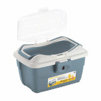 Kerbl Mini Gulliver Transportbox für Kleintiere, blau, 40x30x24cm