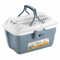 Kerbl Mini Gulliver Transportbox für Kleintiere, blau, 40x30x24cm