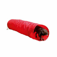 Kerbl Agility Hundetunnel rot, 5m, 60cm