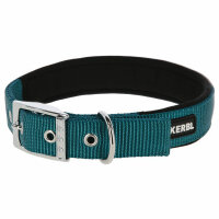 Kerbl MIAMI PLUS Nylonhalsband mit Softeinlage, schwarz, 33-39cm