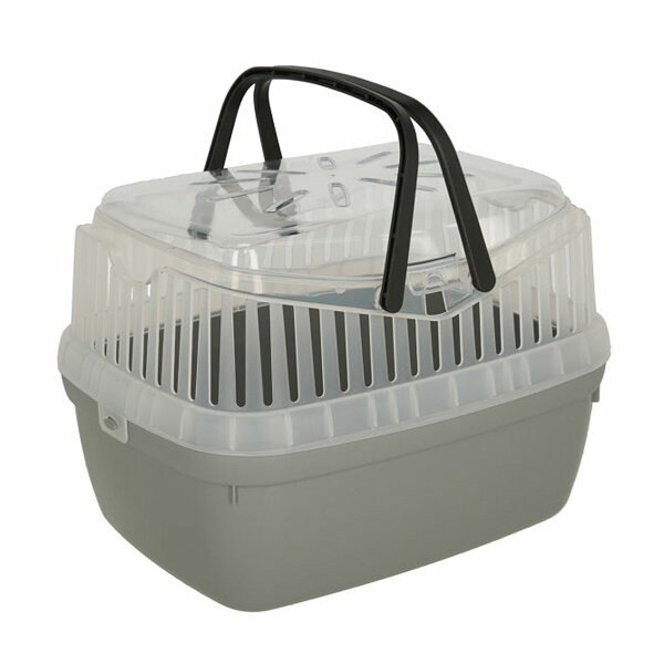 Kerbl Transportbox Portobello 30x23x23cm, grau/transparent