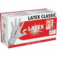 Kerbl Einmalhandschuhe Latex Classic gepudert, 100 St, Gr. M