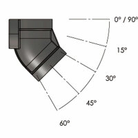 Kerbl Wandhalter Edelstahl, 30Gr., 1/2" x 1/2"