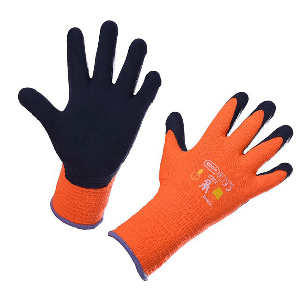 Kerbl Kinderhandschuh TOWA orange 4-6 Jahre, latexbeschichtet