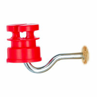 Kerbl Schlitzisolator rot  5,3mm Stütze, 100er Pack