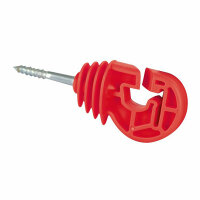 Kerbl Premium Kombi-Ringisolator rot