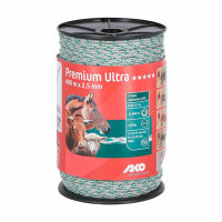 Kerbl Premium Ultra Litze,2,5mm,400m weiß/grün...