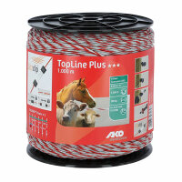 Kerbl Litze TopLine Plus, 300m, weiß/rot, 3 x 0,3mm TriCOND