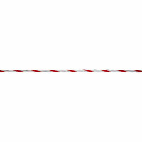 Kerbl Seil TopLine Plus, 400m, 6mm, weiß/rot, 6 x...