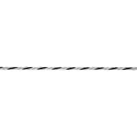 Kerbl Seil TopLine Plus, 200m, 6mm, weiß/rot, 6 x 0,3mm TriCOND